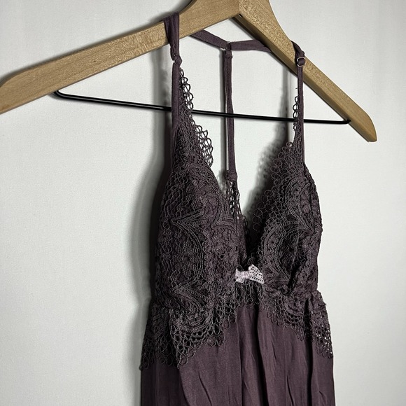 Victoria's Secret Top Women Sz Small Purple Intimates Sleep Slip Baby Doll Tank - Picture 3 of 7
